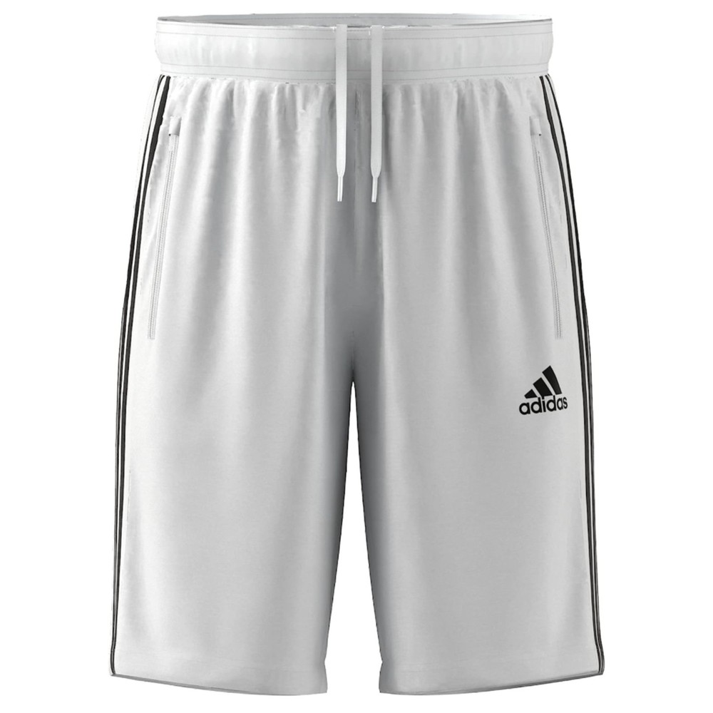 NWT Mens Adidas Designed 2 Move 3 Stripe Primeblue Shorts White Black 3x XXXL